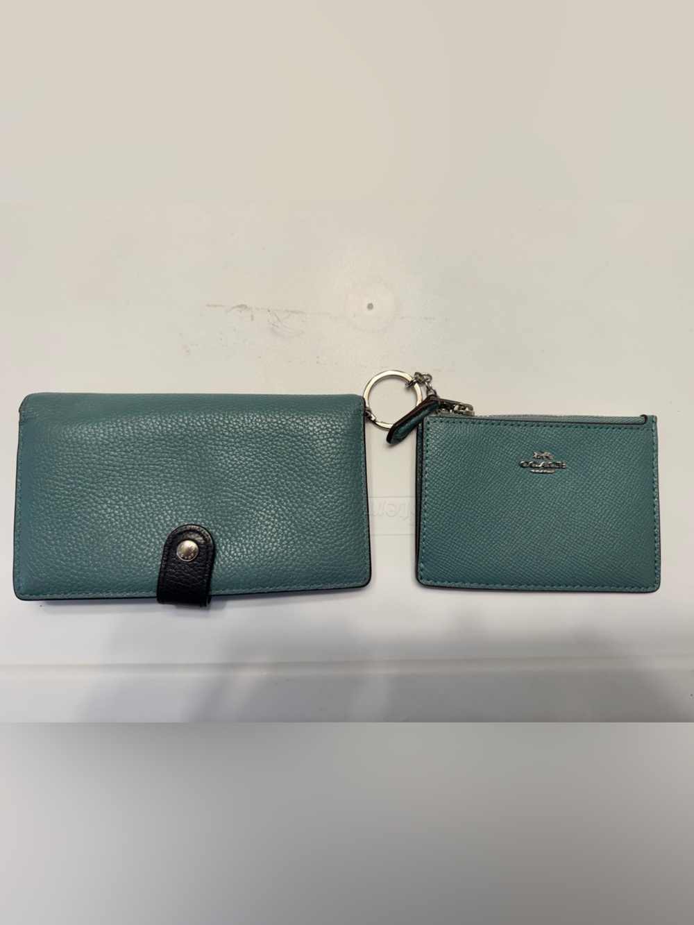 Coach 2 piece Wallet and Zip card case set